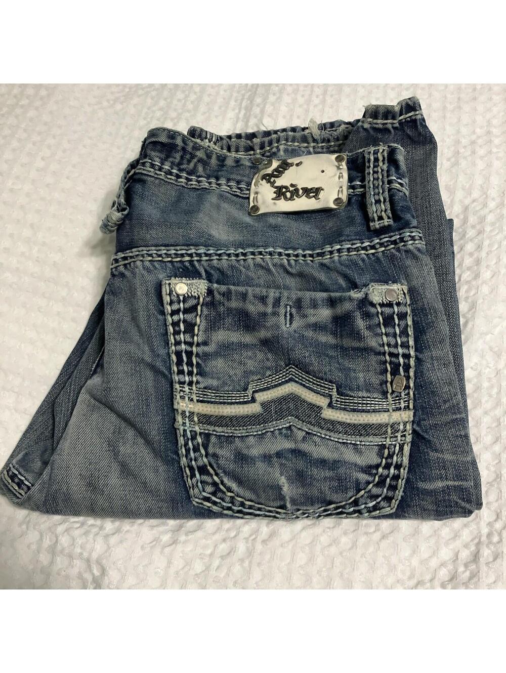 Antique rivet mens jeans Used Size 34x32